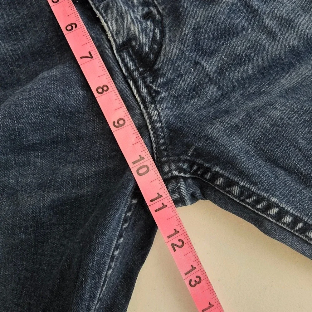 Levis 502 Regular Taper Mens Blue Jeans Dark Wash‎ 33x30 Stretch Denim 540196